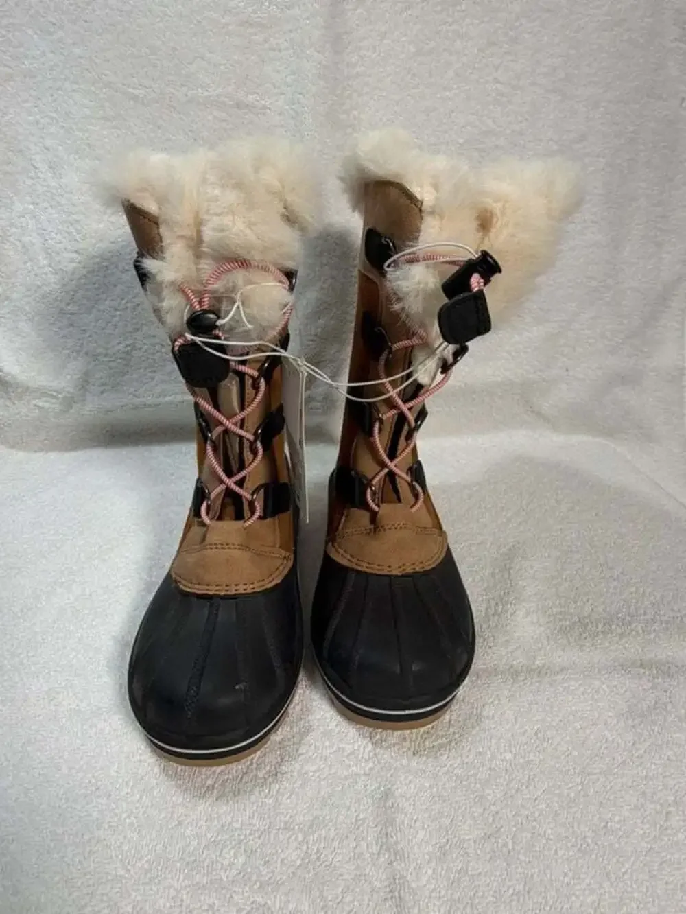 Cat & Jack Constance Girls' Faux Fur Winter Snow Boots